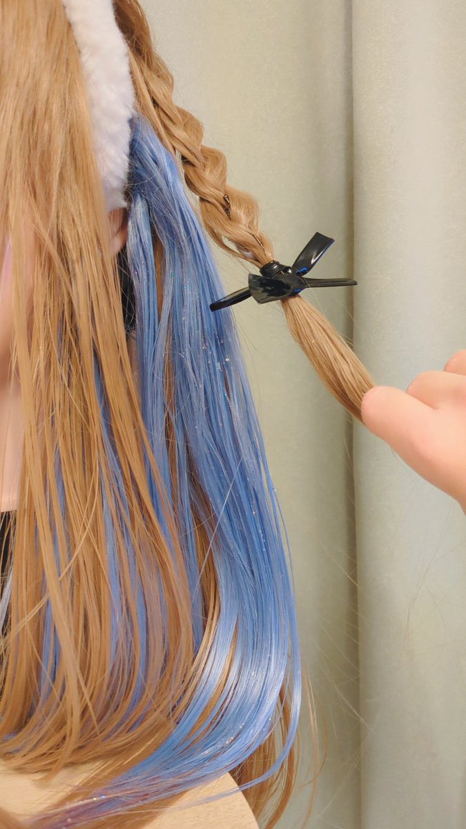 アーモンドアイのウィッグひとまず完成🙌 新しく色々挑戦してみた