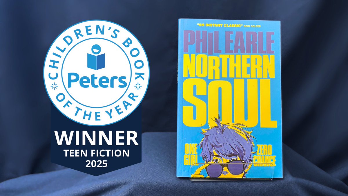 Peters (@petersbooks) on Twitter photo Revealing Peters Teen Fiction of the Year... Northern Soul by Phil Earle! π
Jump into this sweet and tender tale of first crushes and relationships, sprinkled with Earle's fabulous humour.
Congratulations <a href="/philearle/">Phil Earle</a>! π
Published by <a href="/BarringtonStoke/">Barrington Stoke</a> Revealing Peters Teen Fiction of the Year... Northern Soul by Phil Earle! π
Jump into this sweet and tender tale of first crushes and relationships, sprinkled with Earle's fabulous humour.
Congratulations <a href="/philearle/">Phil Earle</a>! π
Published by <a href="/BarringtonStoke/">Barrington Stoke</a>