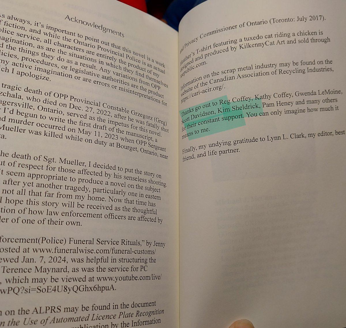 Sometimes unexpected surprises are pleasant. Im mentioned in the acknowledgements of <a href="/MichaelJMcCann1/">Michael J. McCann</a>  latest book. 💜