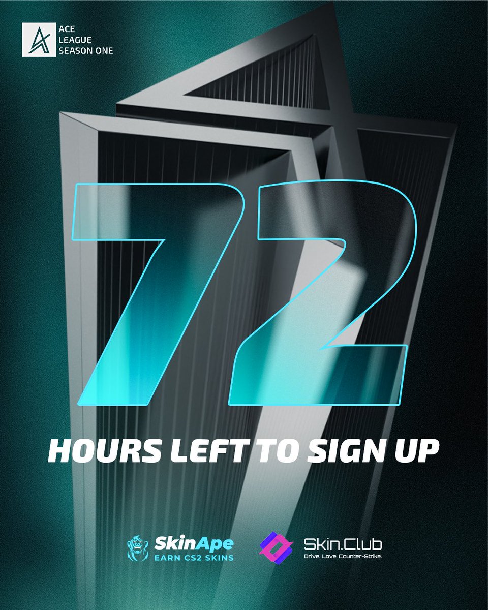 ⌛️Time is ticking. Only 72 hours left to register your team for the opening season

👀Use code “ EARLYBIRD “ for 50% off on your subscription. Ladies for free in the opening season!

💶10,050 euro on the line. Register now
🚨aceleague.gg