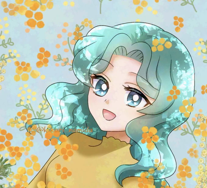 ミモザの季節ですねみちるさんお誕生日おめでとうございます#海王みちる生誕祭2025  #海王みちる生誕祭 