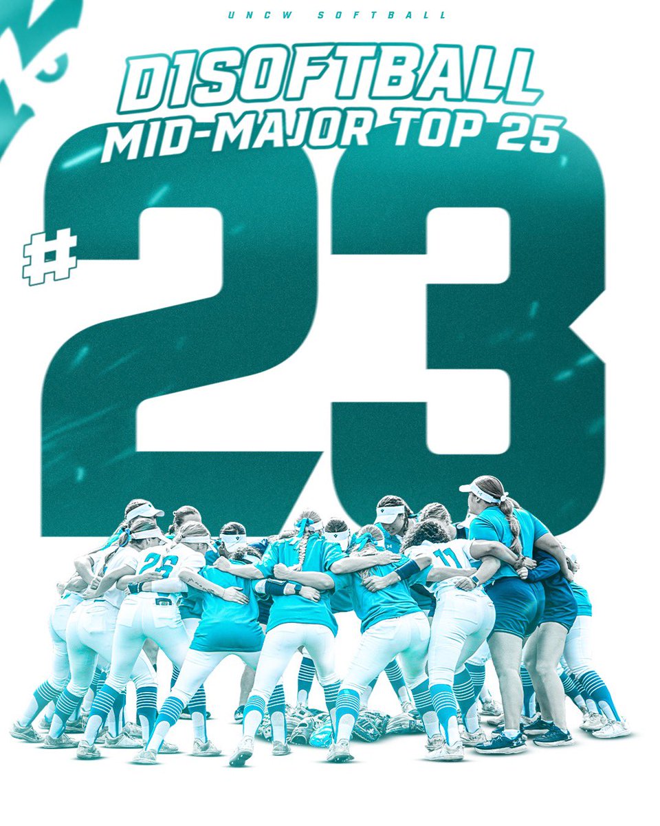 Moving 🆙

Seahawks check in at #23 in the <a href="/D1Softball/">D1Softball</a> Mid-Major Top 25 ‼️

Full list 👉 d1softball.com/mid-major-top-…

#Team41