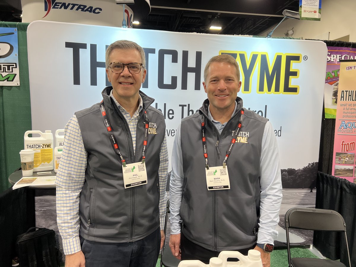 zymecompany's tweet image. 🌷 Spring is near, and so is managing thatch. 🌱

The THATCH·ZYME team is at the @NE_RTF booth #606—come by to see how our proven sprayable solution breaks down thatch fast! ⚡#NERTC25 #turfmanagement