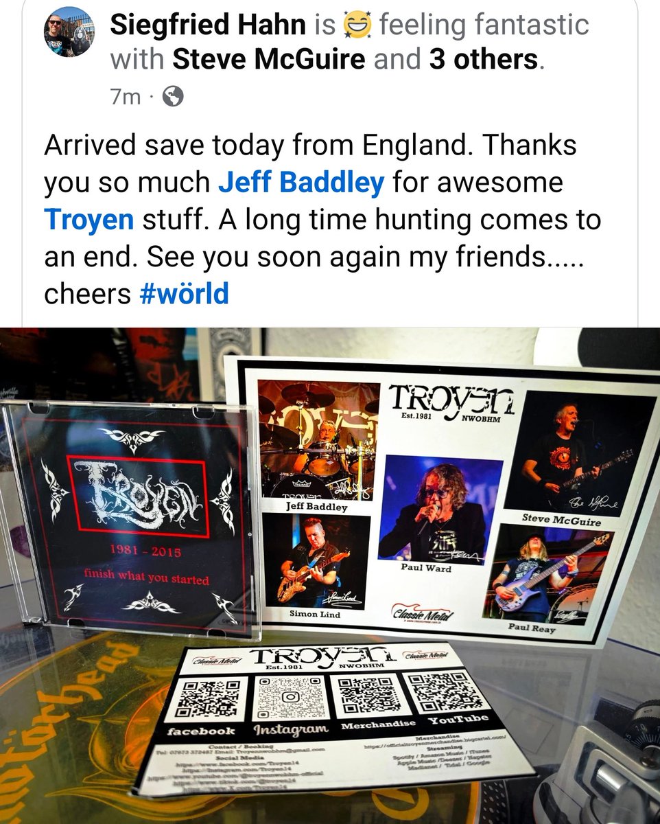 Troyen14's tweet image. So glad we could help 🤘🤘#finishwhatyoustarted #collectorsitems #nwobhmmusic #nwobhm