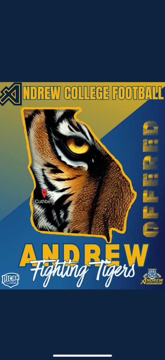 Caden Watson (@cadenwatson02) on Twitter photo Blessed to receive my first offer from <a href="/TigersAndrew/">Andrew College Fighting Tigers Football</a>!! <a href="/Dr_NickGarrett/">Dr. Nick Garrett</a> <a href="/CoachDaniels06/">Coach Daniels</a> <a href="/RustyMansell_/">Rusty Mansell</a> <a href="/najehwilk/">Najeh Wilkins</a> <a href="/RecruitNE_GA/">RecruitNE_GA</a> Blessed to receive my first offer from <a href="/TigersAndrew/">Andrew College Fighting Tigers Football</a>!! <a href="/Dr_NickGarrett/">Dr. Nick Garrett</a> <a href="/CoachDaniels06/">Coach Daniels</a> <a href="/RustyMansell_/">Rusty Mansell</a> <a href="/najehwilk/">Najeh Wilkins</a> <a href="/RecruitNE_GA/">RecruitNE_GA</a>
