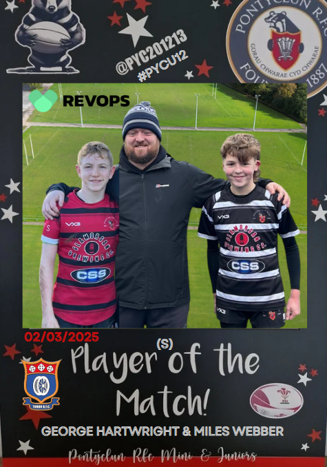 pyc201213's tweet photo. A glorious weekend both on and off the pitch. Thank you to @LlanharanU11s for Friday night's fixture at CAP and our hosts @TonduRFC for Sunday's battle. Congratulations to our REVOPS POTM's and also @AdamCourt_3 for his own exploits over the weekend ๐ฆก๐ฆพ๐#YNBTB #PYCU12 #topprop https://t.co/ZsfqF1qucd