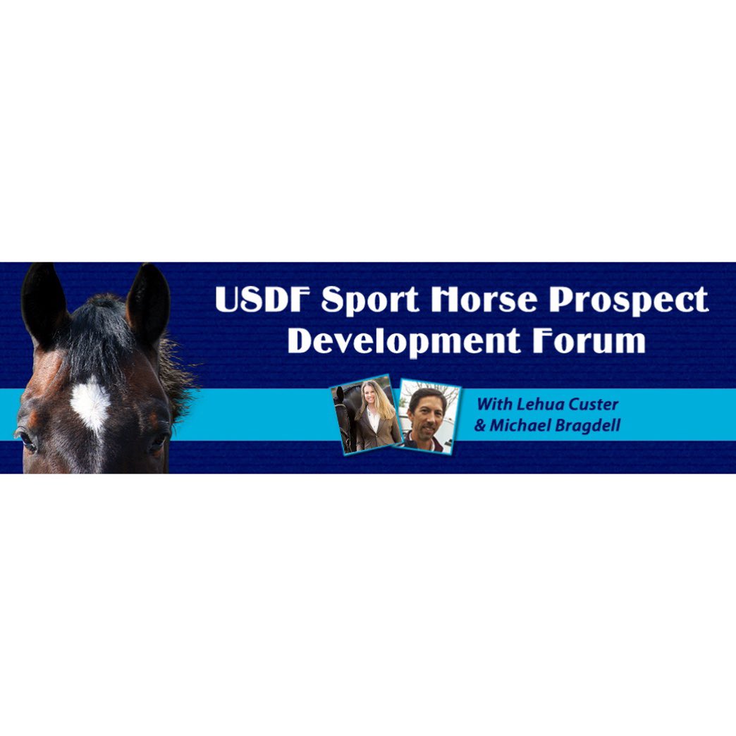 USDF is pleased to announce Michael Bragdell &amp; Lehua Custer as instructors for the 2025 USDF Sport Horse Prospect Development Forum, to be held June 28-29 at Hilltop Farm, in Colora, MD. 

Learn more about this &amp; other Sport Horse education opportunities: usdf.org/education/othe…