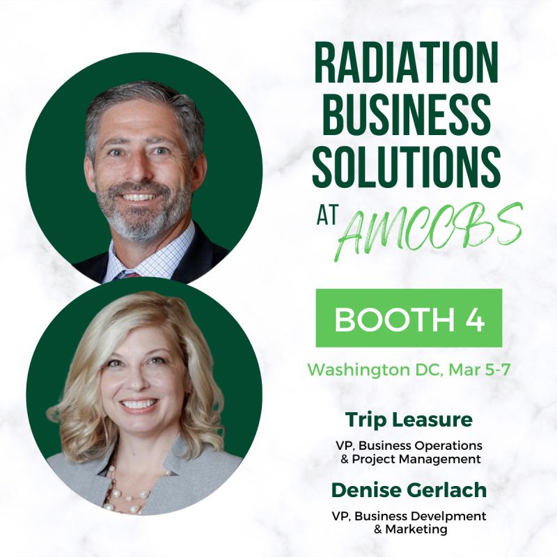 Radiation Business Solutions is proud to sponsor the 2025 AMCCBS in Washington, DC! Join us at BOOTH 4 from March 5-7 to connect with Trip Leasure &amp; Denise Gerlach and explore how RBS can support your cancer care initiatives. See you there! #AMCCBS25