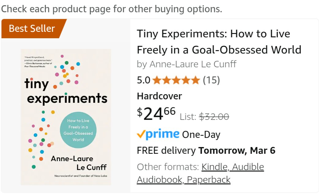 It’s so special to wake up and see Tiny Experiments trending - I’ve always felt like I’m part of a small cosy corner of the internet but turns out we can move mountains 🥹