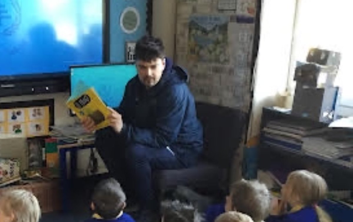 ￼Nursery loved hearing a story from their mystery reader today! #eyfs #bookweek