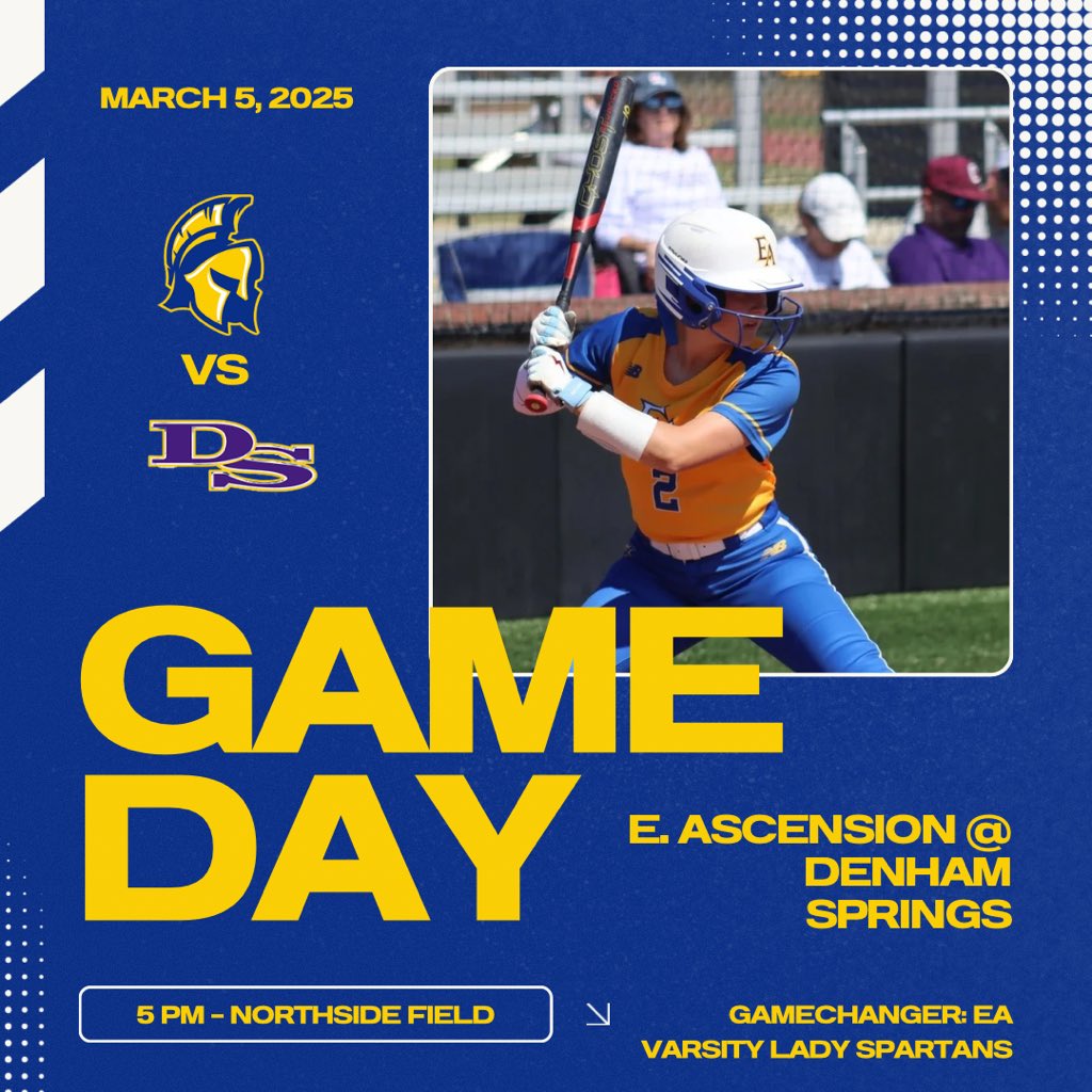 Today is the day!! First district game of the 2025 is here!! 💙💛