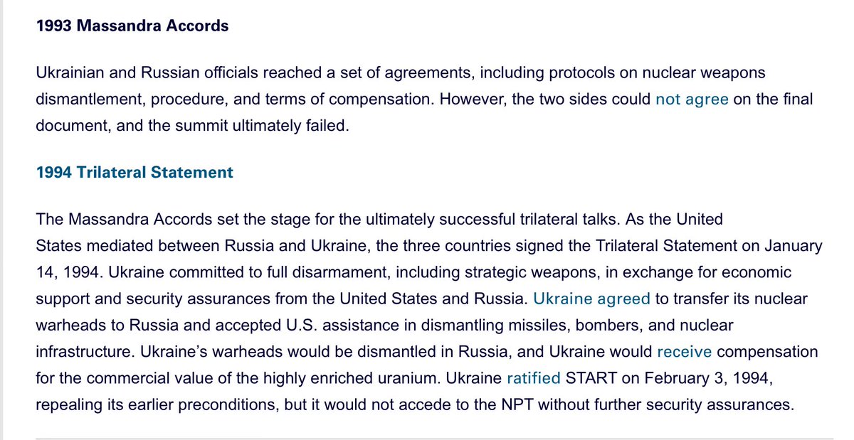 MadeInCanada_eh's tweet image. Budapest Memorandum signed by the USA, UK, Russia, Ukraine, and a few other countries was for Ukraine to give up their nuclear weapons in exchange for protection if this ever happened.Russia invaded in 2014 and in 2022 yet no one protected Ukraine. Failure on everyone’s part…
