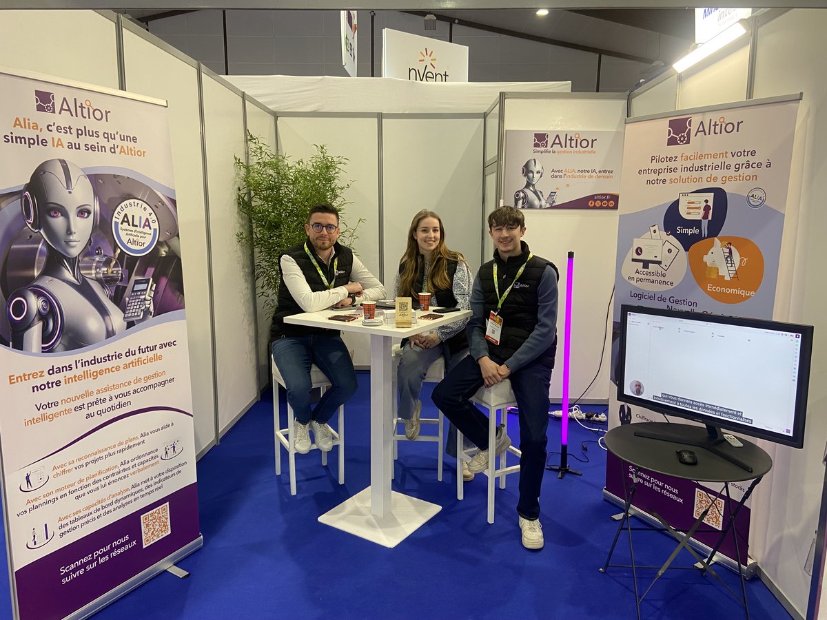 AltiorSaaS's tweet photo. 🚀 Altior vous donne rendez-vous au CFIA de Rennes
📍Retrouvez-nous stand 2-D34 du 4 au 6 mars pour échanger sur nos solutions innovantes dédiées à l’industrie.
🤝 On vous attend nombreux !

#CFIA2025 #Agroalimentaire #Innovation #Altior

Activez pour voir l’image en plus grand https://t.co/E2LCvyqkAA