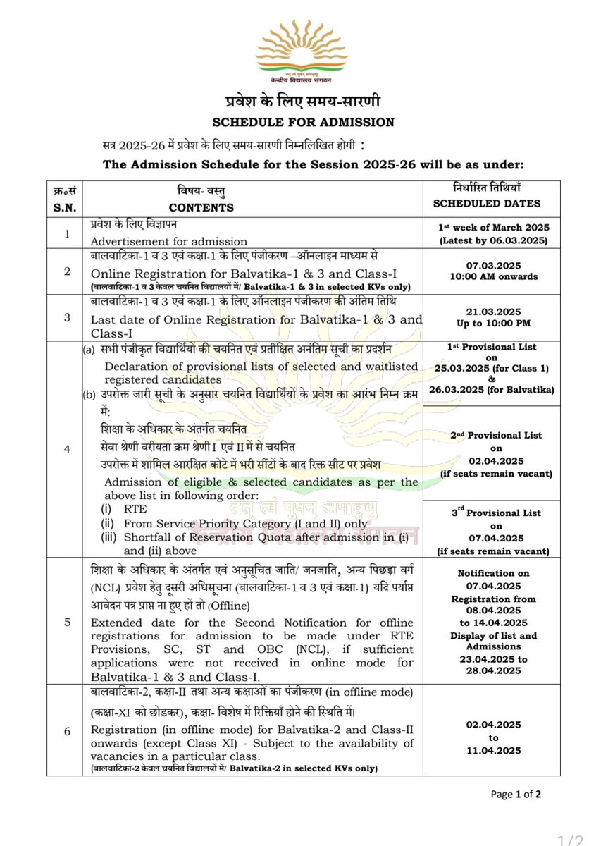Kendriya Vidyalaya Sangathan tweet media