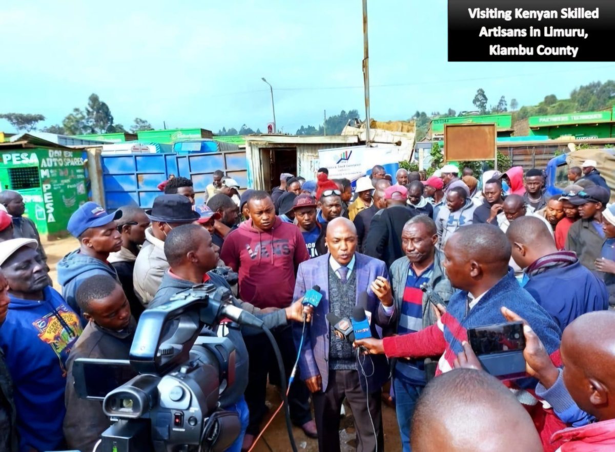 JuakaliSME's tweet photo. Visiting Skilled Artisans in Limuru, Kiambu County. Kenya needs to have a targeted artisanal skill development program that can help individuals adapt to changing economic realities, thanks Chairman Peter, Chairman Kamirithu Jua Kali Association for the warm reception…. https://t.co/IDN17raOzy