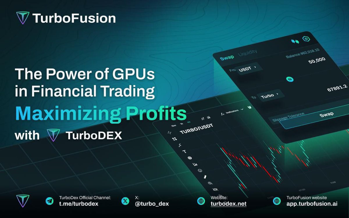 💰 The Power of GPUs in Financial Trading: Maximizing Profits with TurboDEX 📊

🧘 Unmatched Computational Speed: TurboDEX’s GPU-powered trading bots can execute sophisticated strategies in real-time, analyzing market trends and making split-second decisions that maximize your