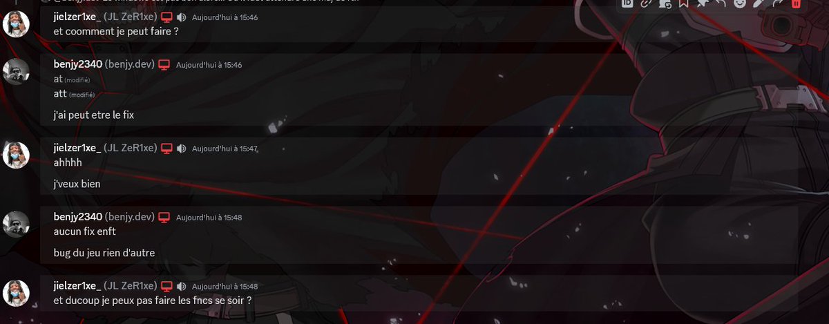 pas d'fncs se soir dcp ?