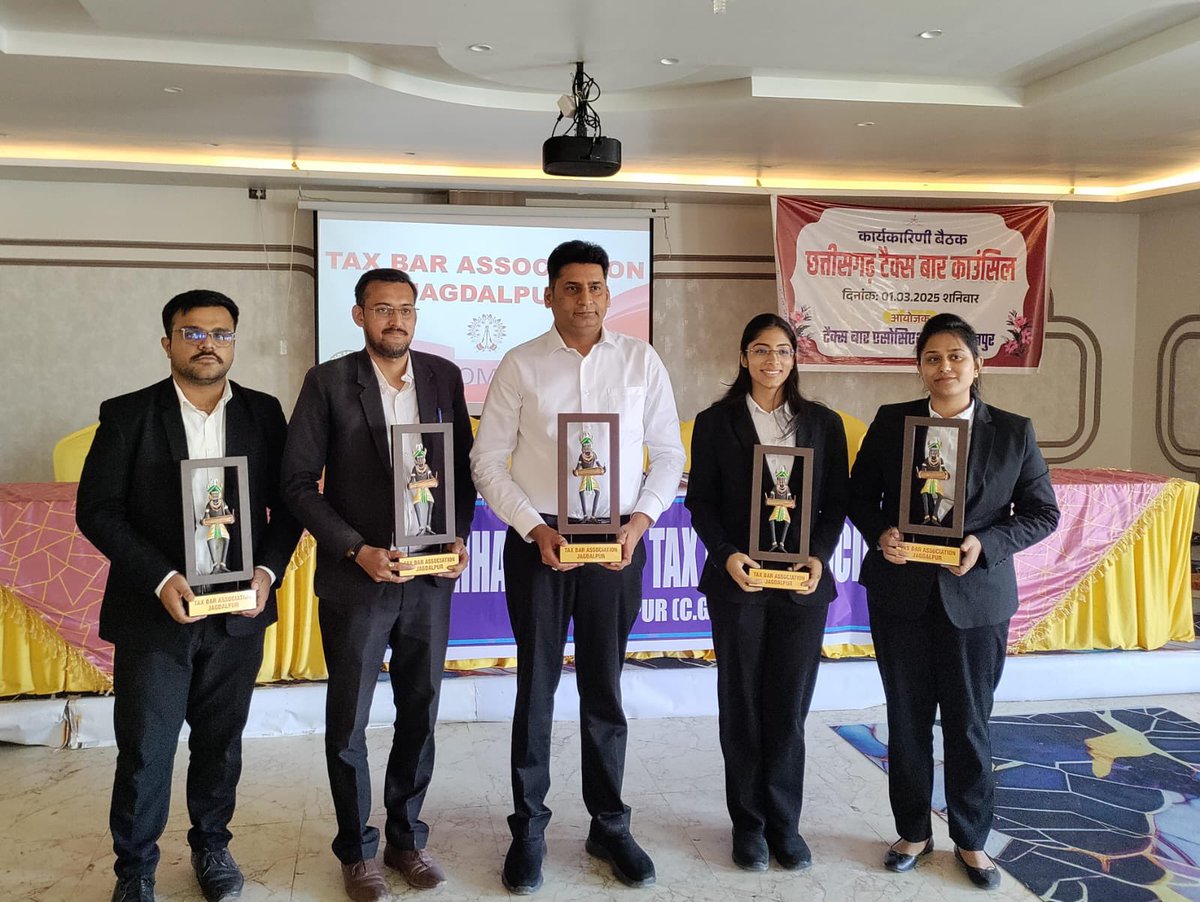 vsadvocate's tweet photo. Grateful for being invited as Chief Speaker for Seminar on GST litigation Second Appeal before the GST Appellate Tribunal (GSTAT) Organised by Chhattisgarh Tax Bar Council on March 1st at Jagdalpur, hosted by the Jagdalpur Tax Bar Association along with team members. https://t.co/r5P5F7CAp2