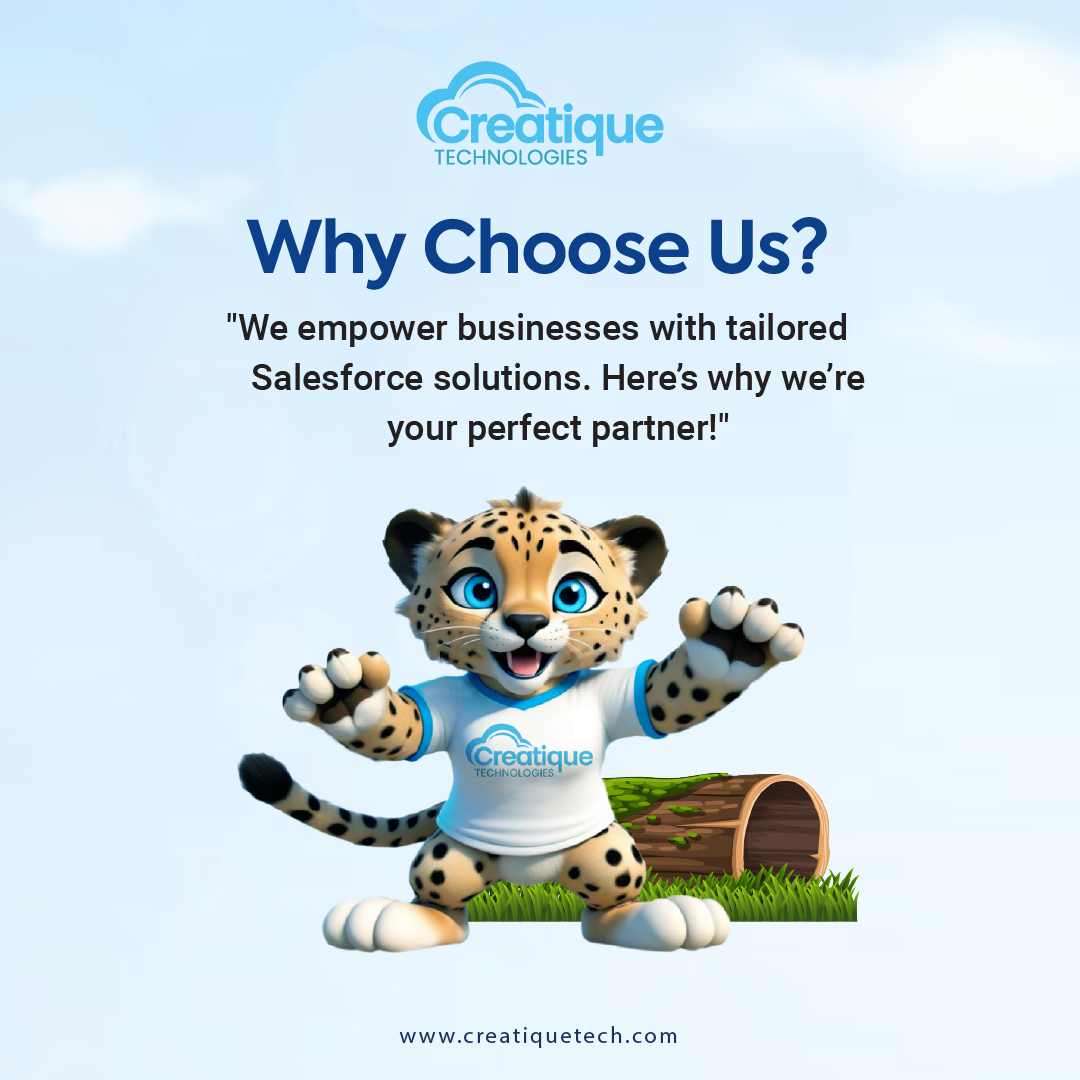 creatiquetech's tweet image. We drive business growth with tailored Salesforce solutions! 💡

✅ Expert Solutions
✅ Custom Support
✅ Innovation-Driven

Let’s build something amazing! 💙

🌐 Learn more: creatiquetech.com

#CreatiqueTech #SalesforceExperts #BusinessGrowth #Innovation #CustomerSuccess