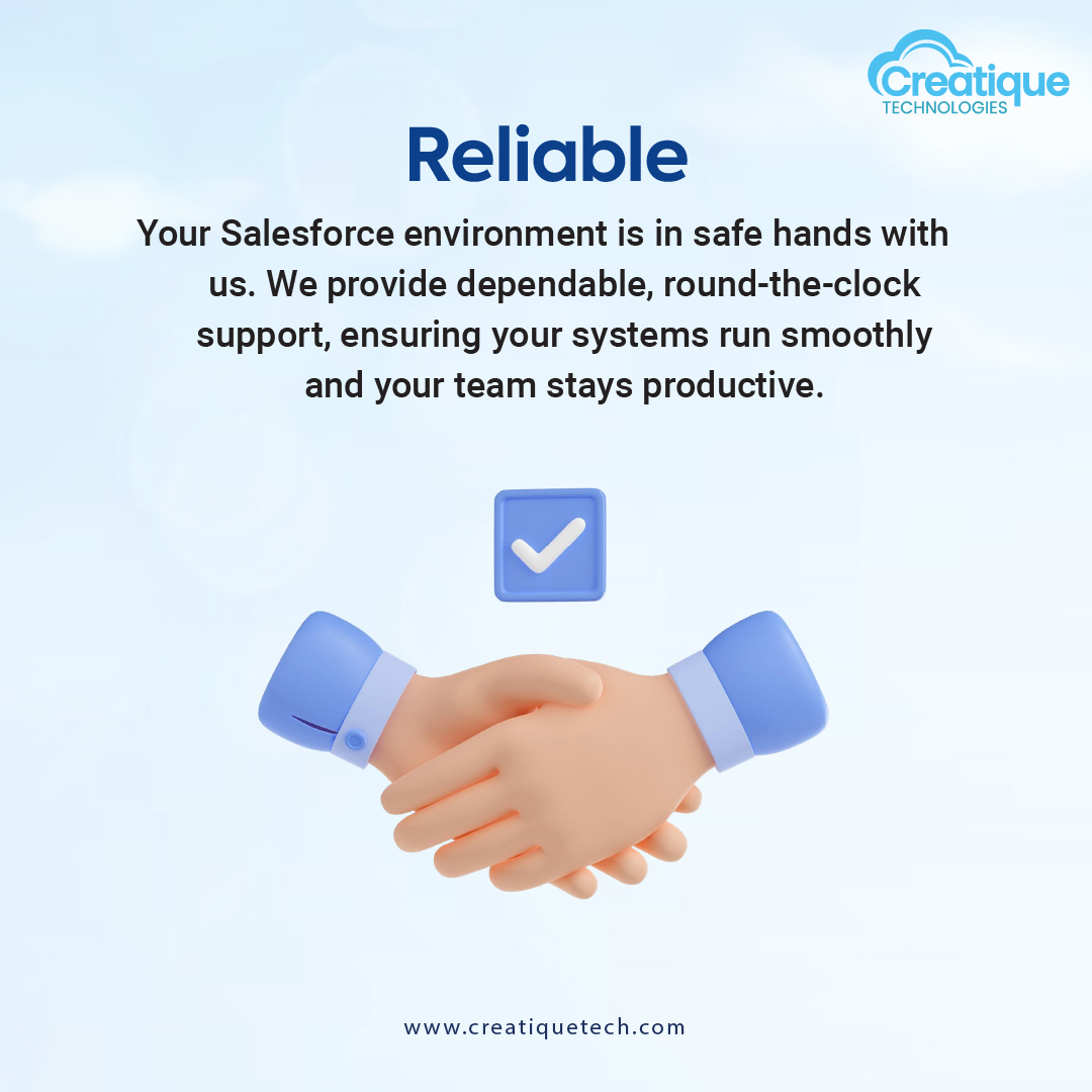 creatiquetech's tweet image. We drive business growth with tailored Salesforce solutions! 💡

✅ Expert Solutions
✅ Custom Support
✅ Innovation-Driven

Let’s build something amazing! 💙

🌐 Learn more: creatiquetech.com

#CreatiqueTech #SalesforceExperts #BusinessGrowth #Innovation #CustomerSuccess