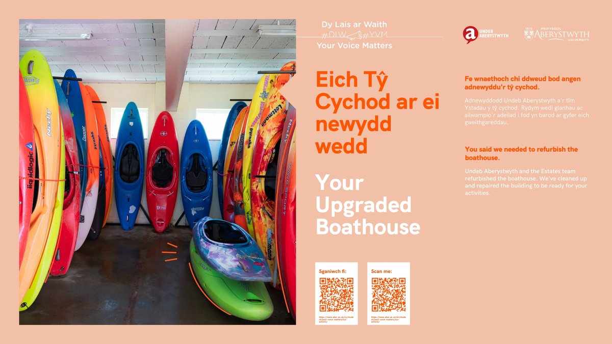 Eich Tŷ Cychod ar ei newydd wedd
#DLW

Your Upgraded Boathouse
#YVM