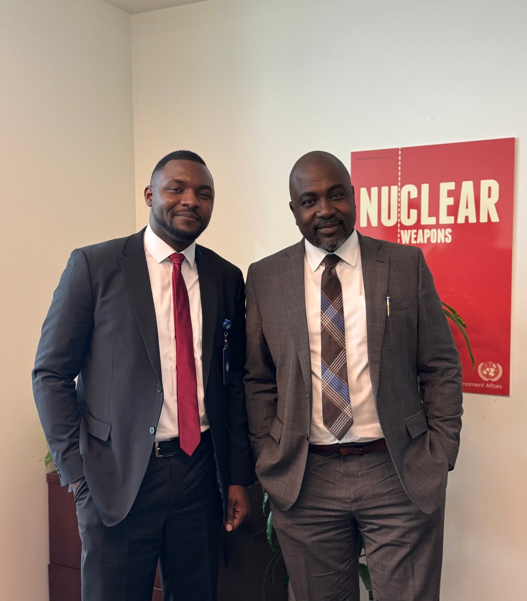 Open Nuclear Network (@opennuclear) on Twitter photo At #TPNW 3MSP, ONN’s <a href="/olamideDIY/">Dr. Olamide Samuel</a> met <a href="/AdedejiEbo/">Adedeji Ebo</a>, Director & Deputy to the High Rep <a href="/UN_Disarmament/">ODA</a> . A discussion focused on strategic engagement, diplomacy & cooperation to advance #disarmament. ONN remains committed to fostering collaboration to reduce nuclear risks. At #TPNW 3MSP, ONN’s <a href="/olamideDIY/">Dr. Olamide Samuel</a> met <a href="/AdedejiEbo/">Adedeji Ebo</a>, Director & Deputy to the High Rep <a href="/UN_Disarmament/">ODA</a> . A discussion focused on strategic engagement, diplomacy & cooperation to advance #disarmament. ONN remains committed to fostering collaboration to reduce nuclear risks.