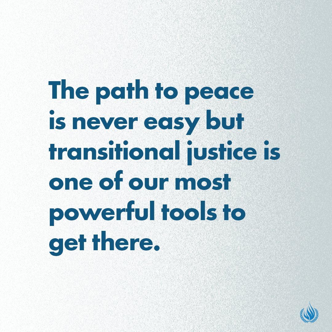 Volker Türk (@volker_turk) on Twitter photo The path to peace is never easy but transitional justice is one of our most powerful tools. Today <a href="/UN_HRC/">UN Human Rights Council</a>, I underscored how it empowers societies to confront past atrocities, seek justice & rebuild trust - laying the foundation for lasting peace. It deserves our full support. The path to peace is never easy but transitional justice is one of our most powerful tools. Today <a href="/UN_HRC/">UN Human Rights Council</a>, I underscored how it empowers societies to confront past atrocities, seek justice & rebuild trust - laying the foundation for lasting peace. It deserves our full support.