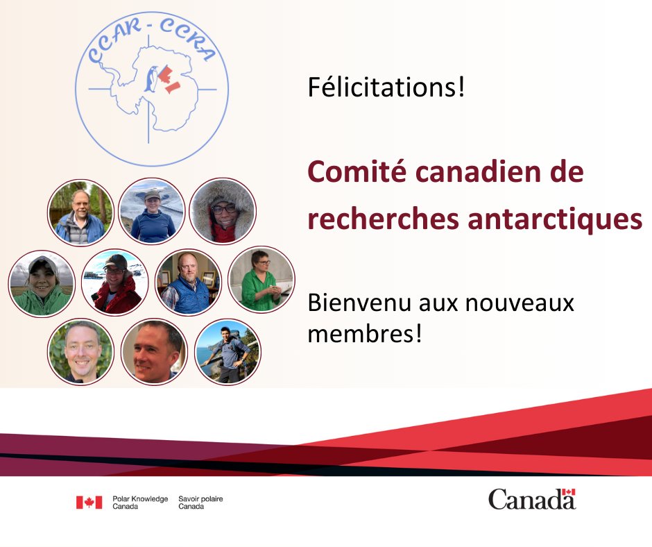 Le Canada joue un rôle actif dans la recherche sur l’Antarctique. POLAIRE est le principal lien du Canada avec la recherche et les politiques antarctiques grâce au Comité canadien de la recherche antarctique (CCRA). Rencontrez les membres du CCRA ici! ow.ly/bmXI50V81jC
