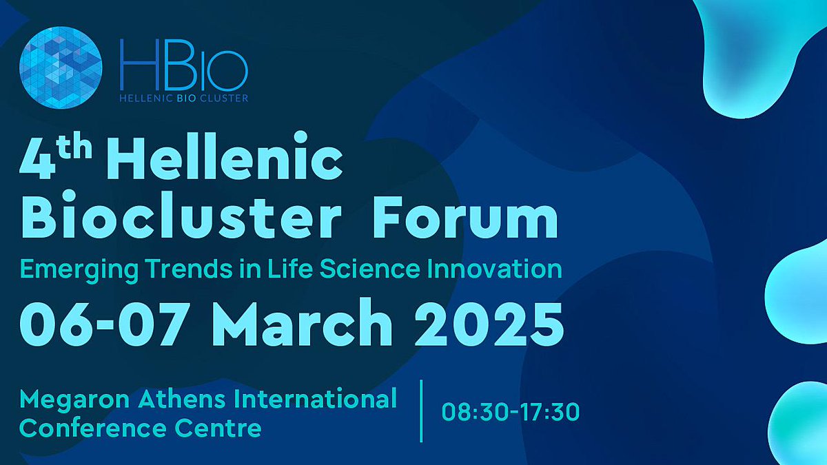 📢 <a href="/BSRC_Fleming/">Biomedical Sciences Research Center Al. Fleming</a> and #Boost4Bio support the 4th <a href="/HBioCluster/">HBio</a> Forum! 

📍 March 6–7, 2025 at Megaron Athens 

Prof. Bob Langer, the co-founder of Moderna, will be there—with Dr. Skretas moderating his keynote presentation!

For more information, visit: lnkd.in/dzkhxDZm