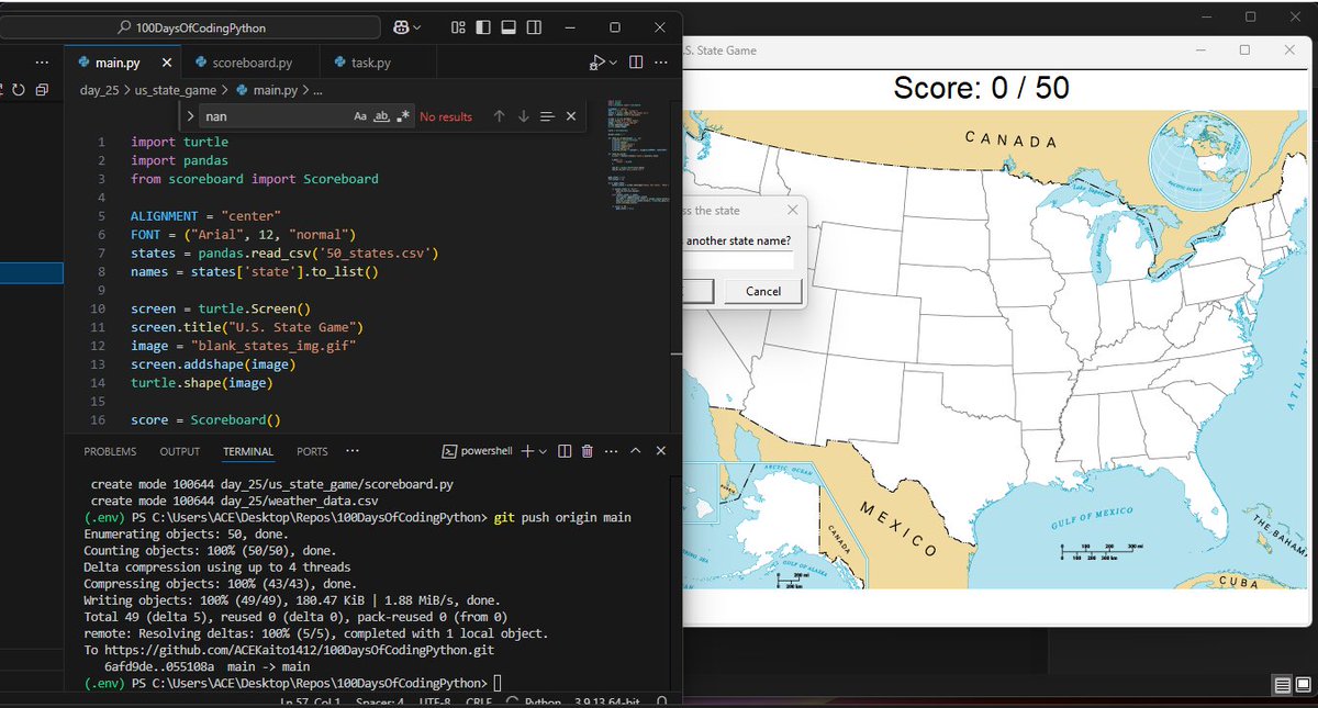 jhun_macdon's tweet photo. #100DaysOfCode 
25 / 100 
- opening, creating and data reading on csv using pandas https://t.co/zMk3rdguRA