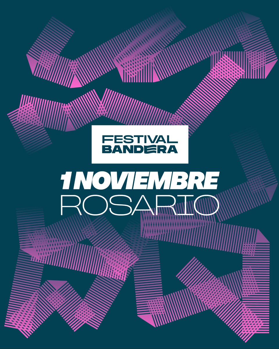 FESTIVAL BANDERA
6TA EDICIÓN.

🗓️ SÁBADO 1 DE NOVIEMBRE
📍 ROSARIO, ARGENTINA

ESTAMOS.
ESTÁS?

#FestivalBandera #FestivalBandera25