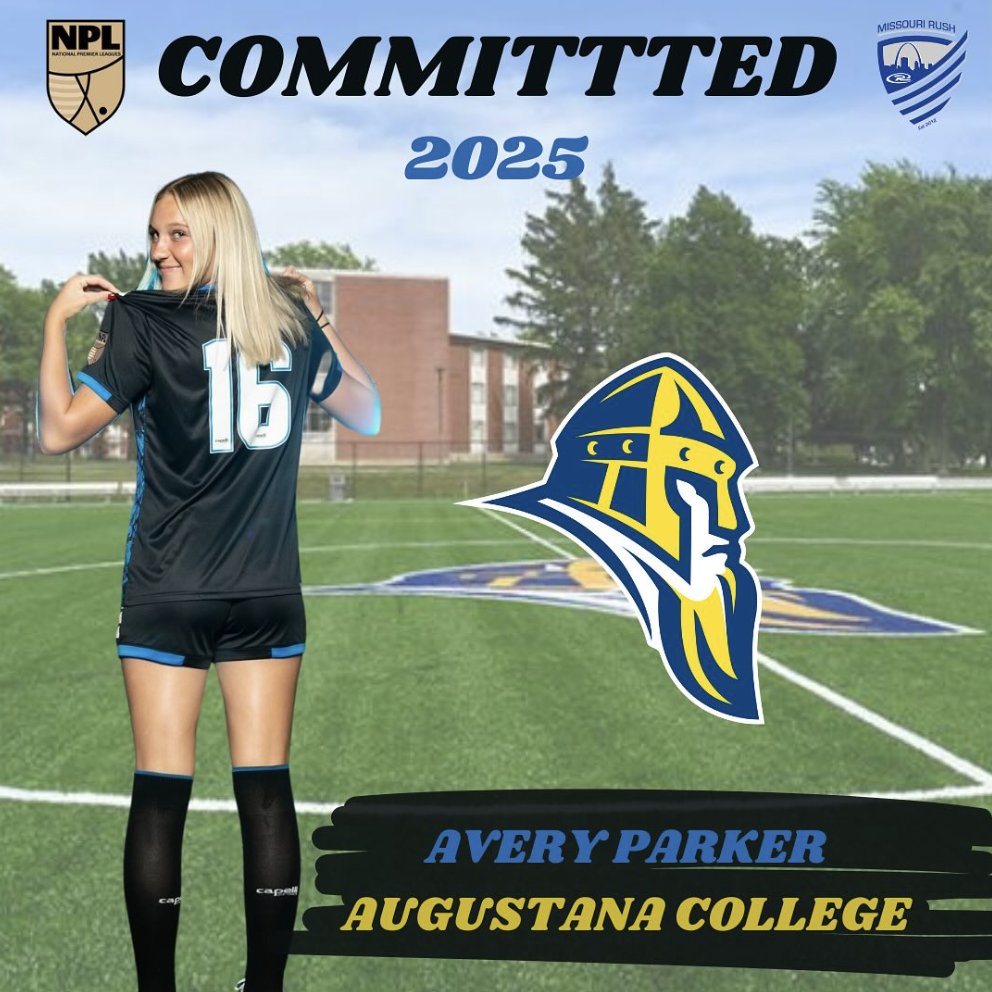 MoRushSoccer's tweet photo. Congrats Avery Parker on committing to play at Augustana College! We are so proud! 📷📷 #2025 #Augustana #MoRush #commitment https://t.co/Jqp52v3rOy