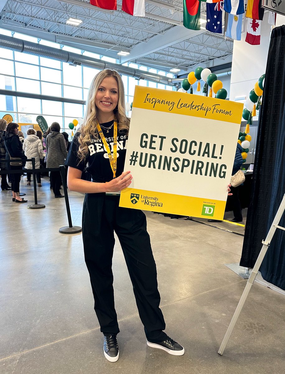 Get social!📱Join the conversation using the official event hashtag #URinspiring!