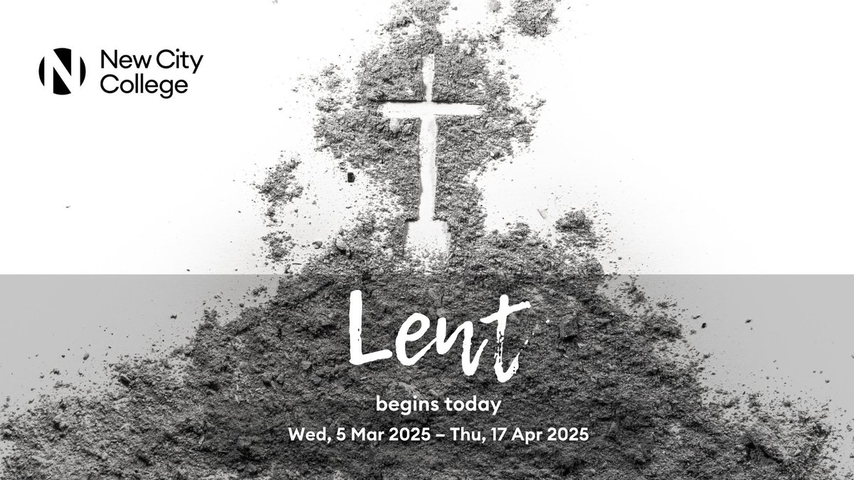 Wishing all staff and students at New City College who are celebrating, a meaningful Lent!

Lent is a season of reflection, sacrifice, and renewal observed by many Christians around the world. It's a time to focus on personal growth, kindness, and giving back to others.