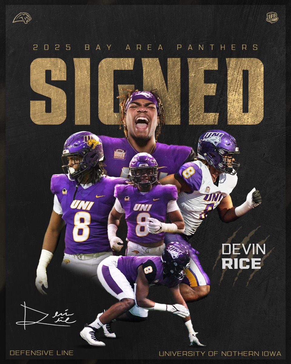 Bay Area Panthers (@panthersifl) on Twitter photo 🐾 WELCOME TO THE JUNGLE:
We’re excited to announce our newest signing for the 2025 season—DE Devin Rice from the University of Northern Iowa! 💥 <a href="/dr2szn/">Devin Rice</a>
Read more: bit.ly/41JrlwF
#BayAreaPanthers #PantherNation 🐾 WELCOME TO THE JUNGLE:
We’re excited to announce our newest signing for the 2025 season—DE Devin Rice from the University of Northern Iowa! 💥 <a href="/dr2szn/">Devin Rice</a>
Read more: bit.ly/41JrlwF
#BayAreaPanthers #PantherNation