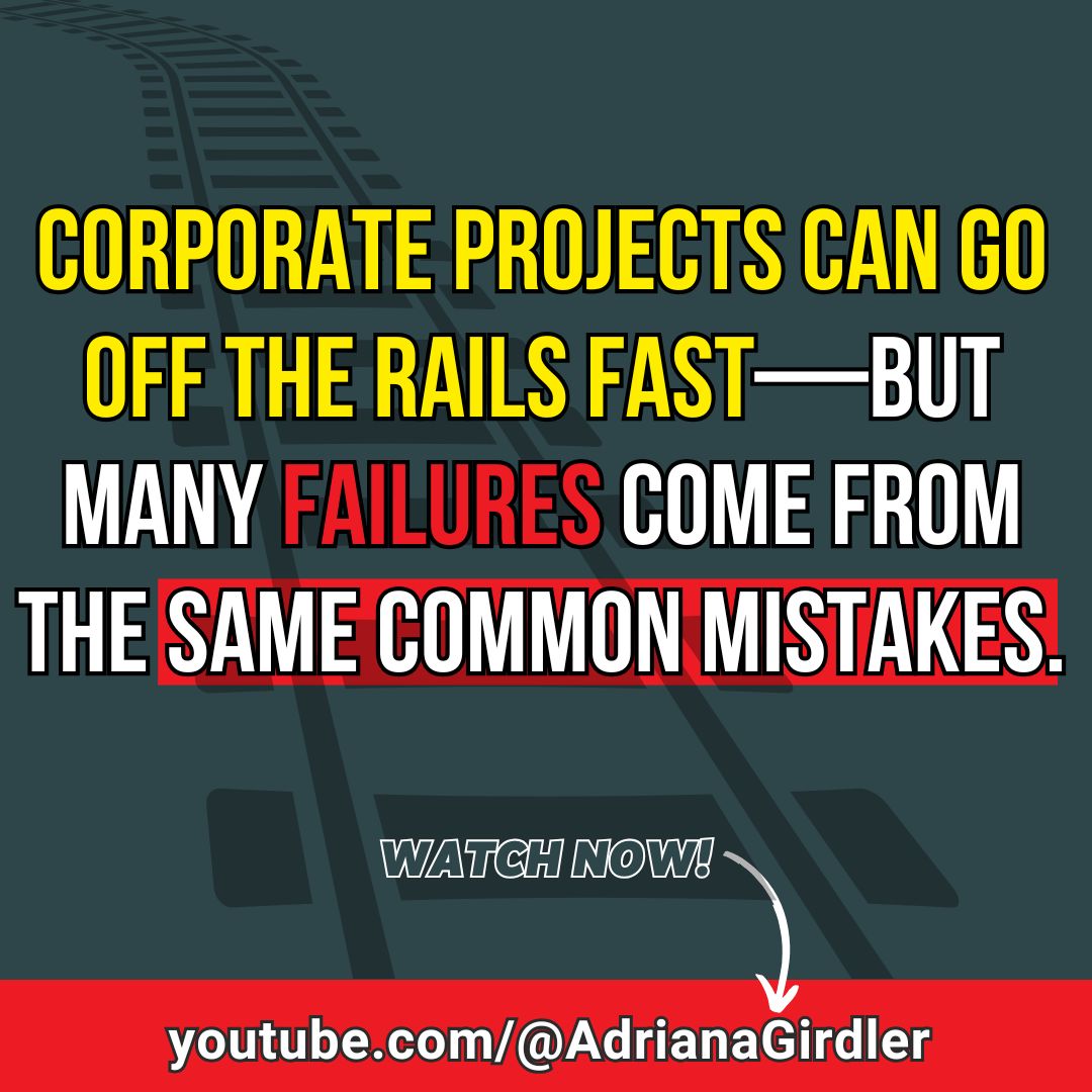 🚨 NEW VIDEO 🚨 I’ve seen companies make these costly errors over and over, wasting time, money, and energy. In this video, I’m breaking down 5 corporate project mistakes you can’t afford—and how to avoid them. 📺 Watch now: youtu.be/4bi3y1U1ff0