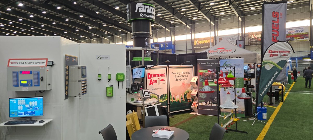 Day 1 of the London Farm Show.  We are in the BMO Centre booth 311.