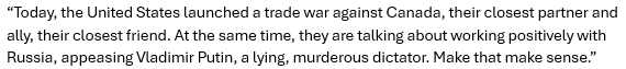 Trudeau responds to US tariffs youtu.be/83f47jIS_D8?fe… via <a href="/YouTube/">YouTube</a> 
This will be the new operating phrase - "Make that make sense"