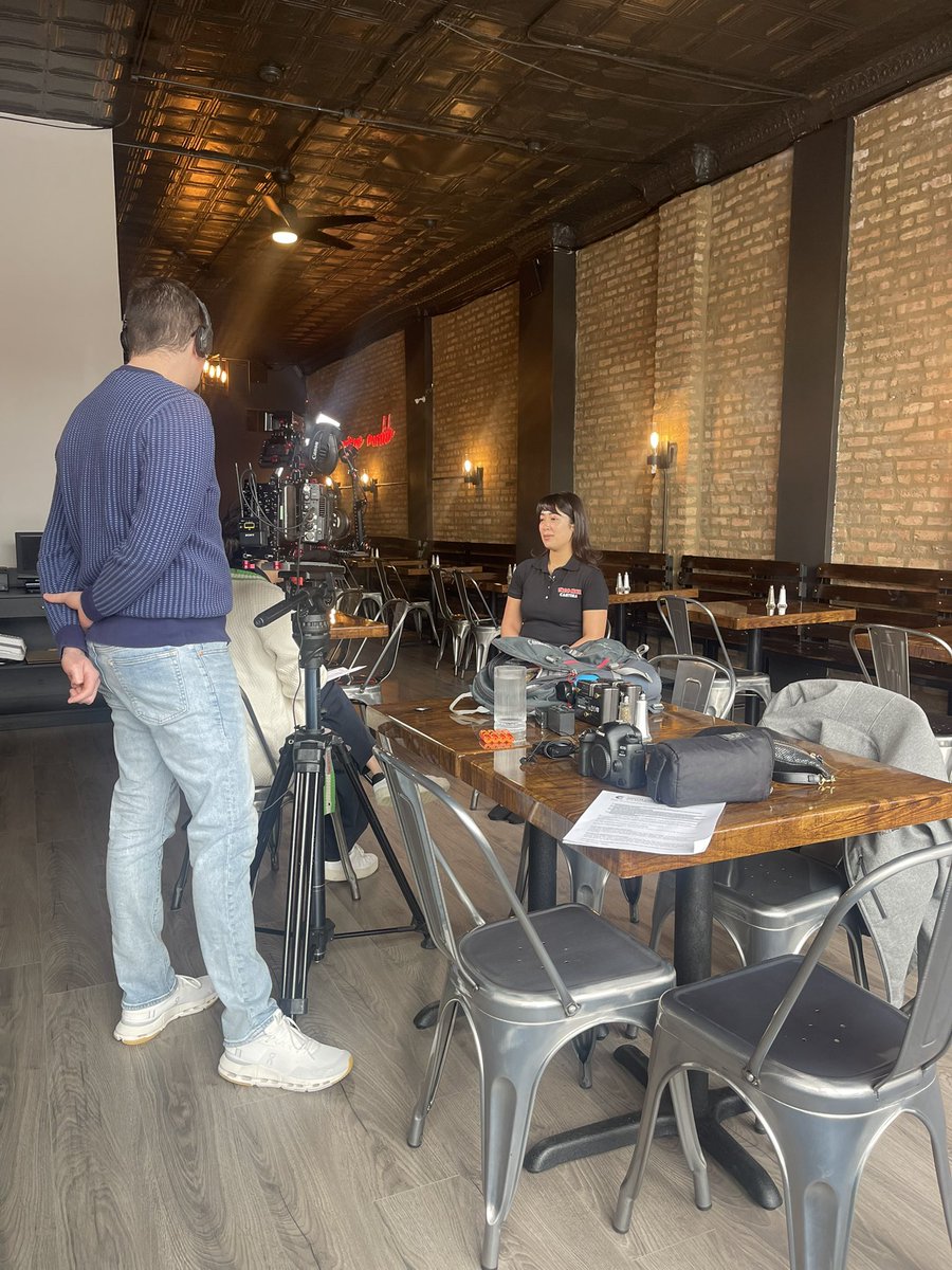 cdcole55's tweet image. Taco Max Cantina taping today. 

Go check them out on Halsted. 

#WGN