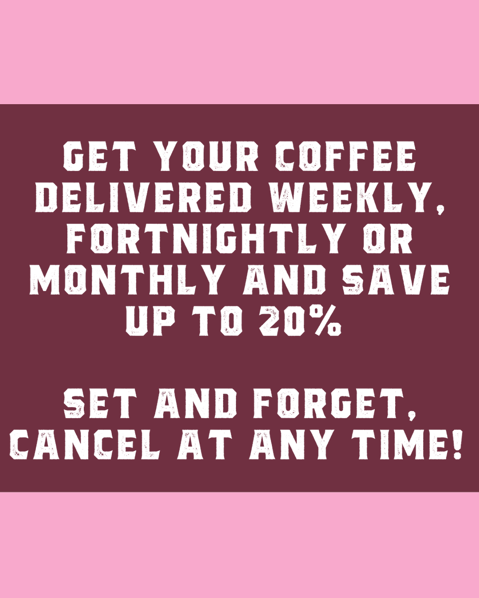NEVER RUN OUT OF COFFEE. 
SUBSCRIBE TODAY. ☕✨

Fresh, ethically sourced coffee delivered &amp; up to 20% off!

✔ Flexible subscriptions
✔ Supports survivors of modern slavery

Sign up now: manumitcoffee.co.uk/collections/co… 

#FreedomThroughCoffee