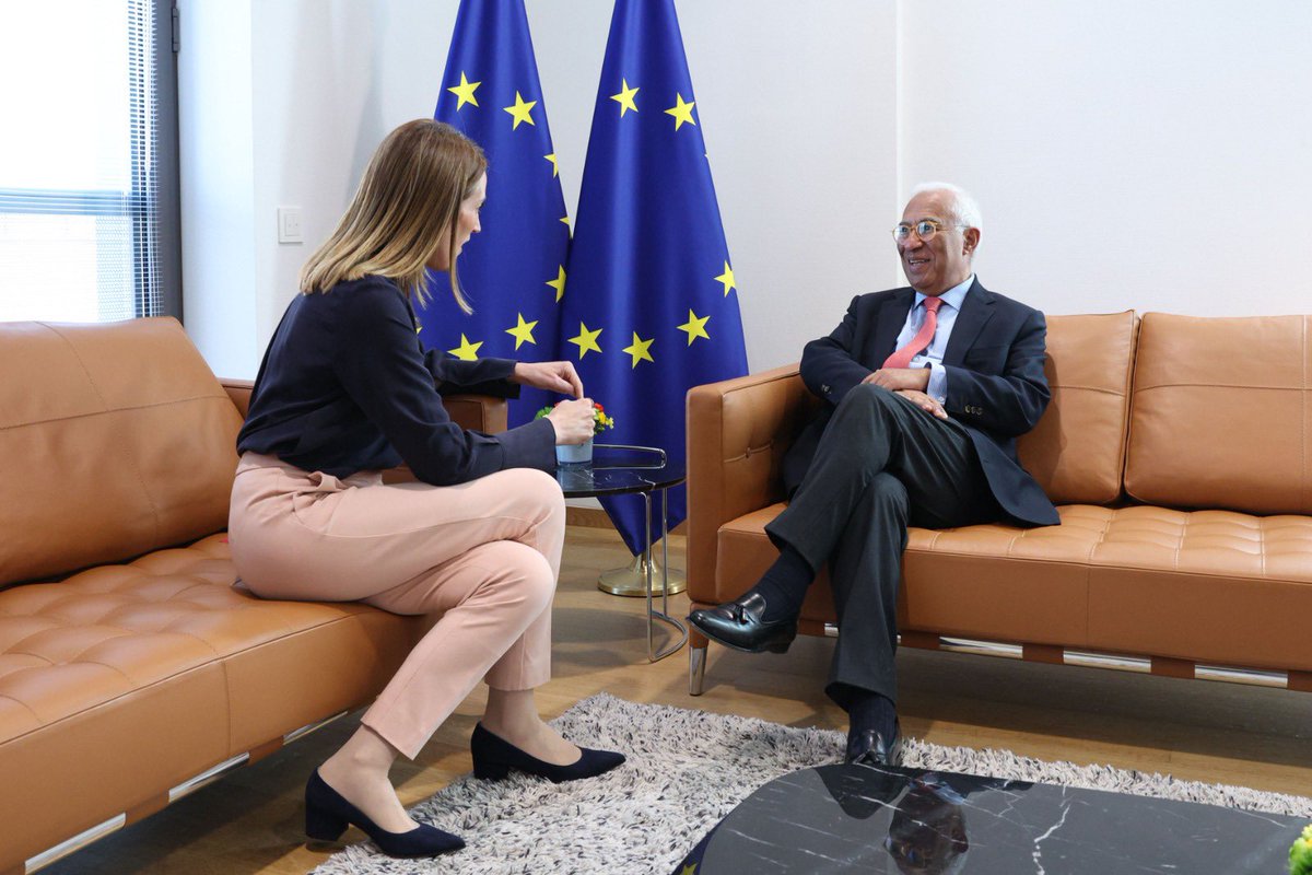 António Costa (@eucopresident) on Twitter photo Good to touch base with <a href="/EP_President/">Roberta Metsola</a> Metsola to prepare the Special #EUCO tomorrow.
Committed to working closely with the <a href="/Europarl_EN/">European Parliament</a> in these decisive moments for Europe. Good to touch base with <a href="/EP_President/">Roberta Metsola</a> Metsola to prepare the Special #EUCO tomorrow.
Committed to working closely with the <a href="/Europarl_EN/">European Parliament</a> in these decisive moments for Europe.