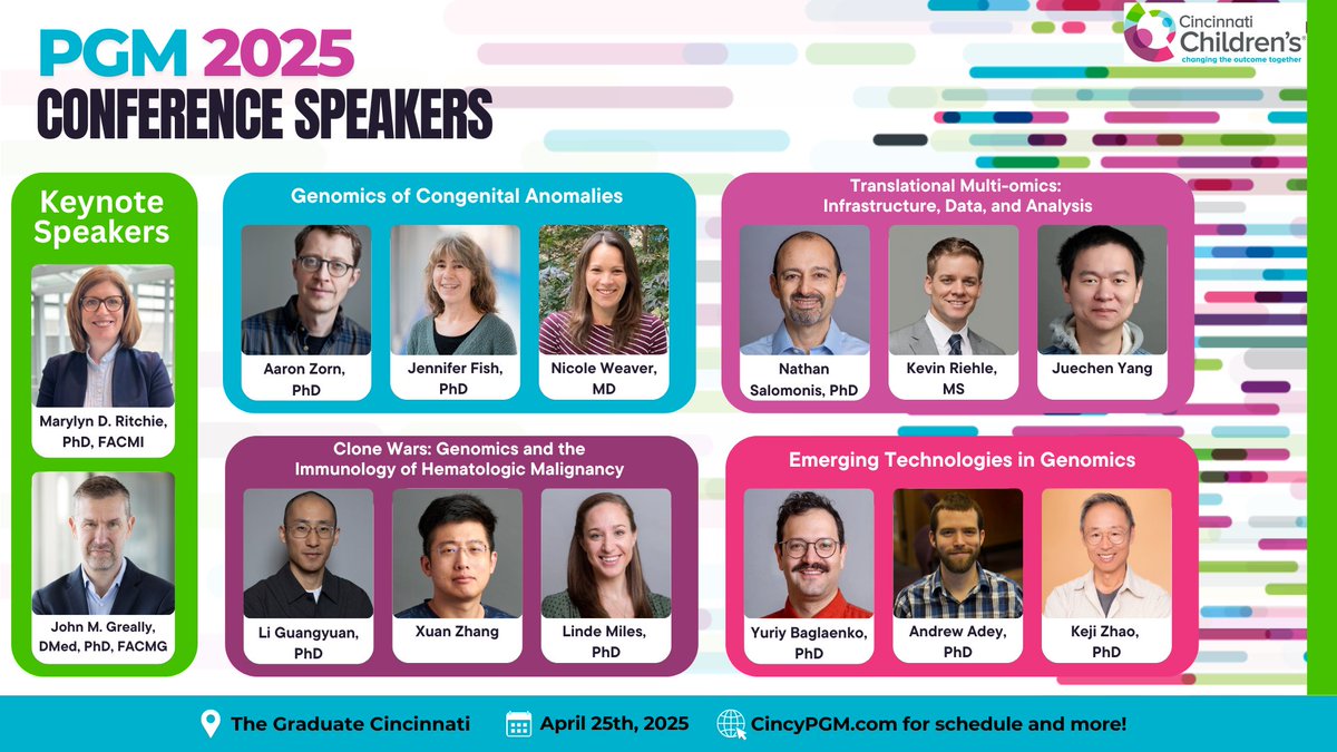 Join us at PGM 2025, the leading genomics conference in the Midwest! Register here today: cincypgm.com April 25, 2025!

#precisiongenomics #genomics #genetics