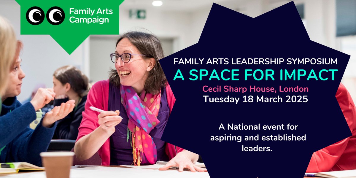 Ticket sales end tonight! 
Will you be joining us on 18 March?

Connect with cultural leaders from across the UK, whether you've been in a leadership role for many years or looking to take your career in a leadership direction.

📣 Book before 11.30pm ⏰familyarts.co.uk/family-arts-le…
