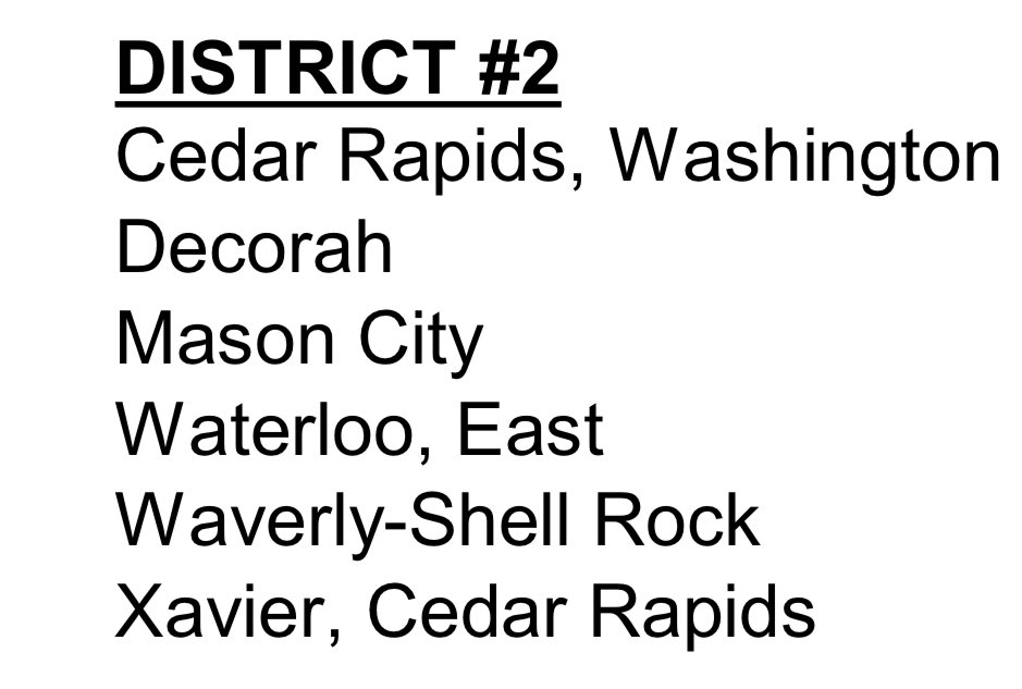 Here are our 2025/2026 district opponents!
