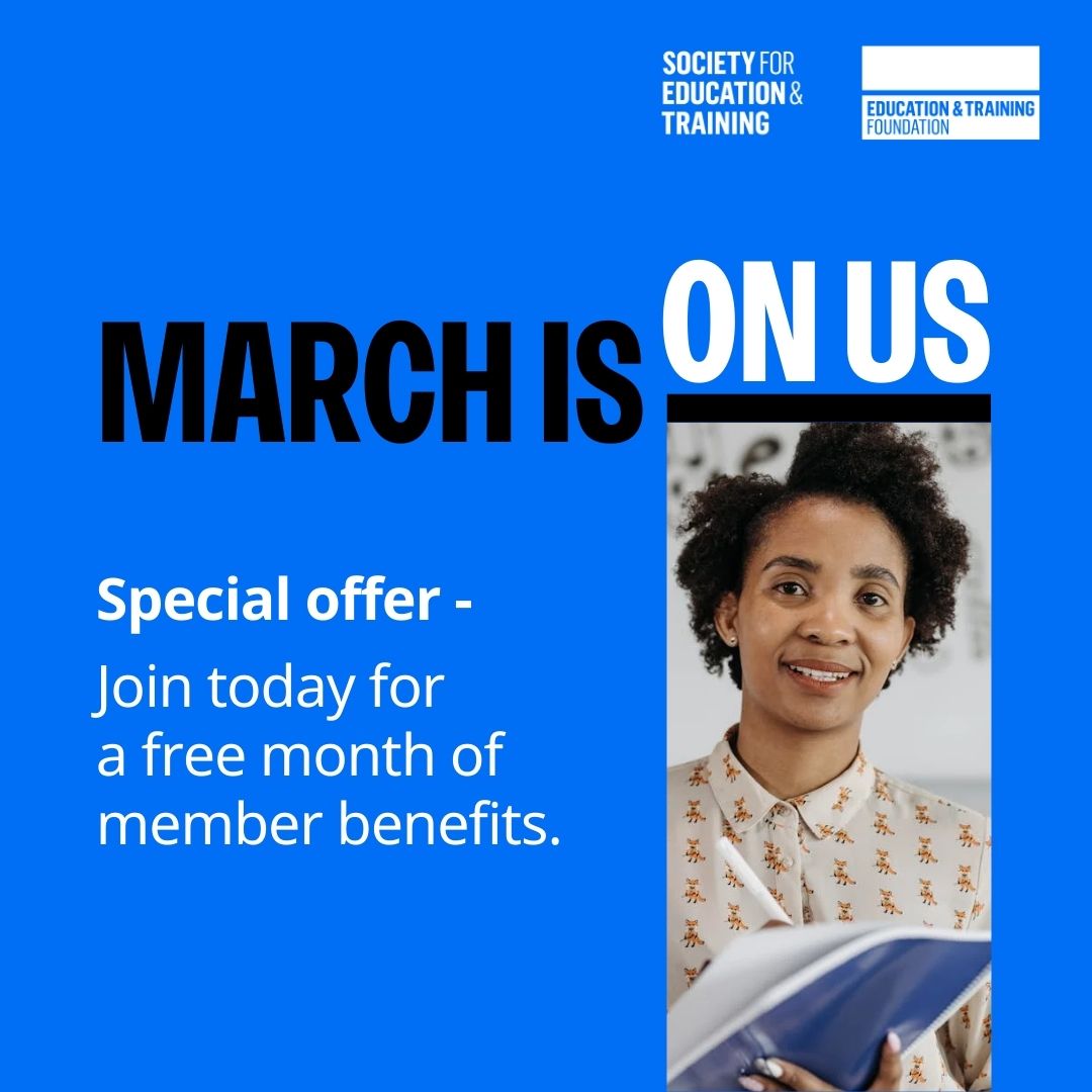 Join the leading community for the Further Education and Skills sector today and we'll give you March absolutely free! 

Get access to the tools, recognition, and network you need to elevate your career and inspire success. 

buff.ly/4lvWHjI