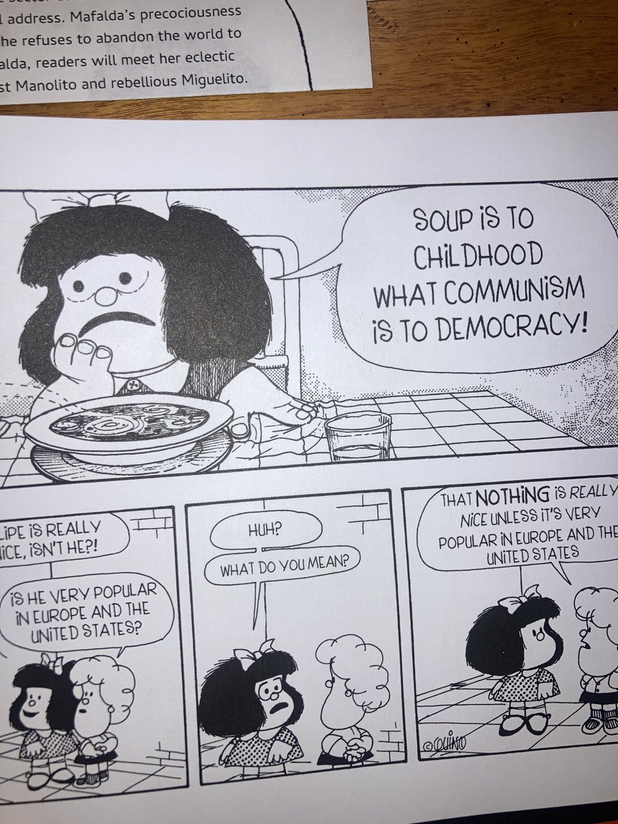 julia kornberg (@sputnikon3) on Twitter photo got chocked up when this impossibly beautiful translation of Mafalda arrived. For early dissidents and irreverent children, thank you <a href="/archipelagobks/">Archipelago Books</a> <3 got chocked up when this impossibly beautiful translation of Mafalda arrived. For early dissidents and irreverent children, thank you <a href="/archipelagobks/">Archipelago Books</a> <3