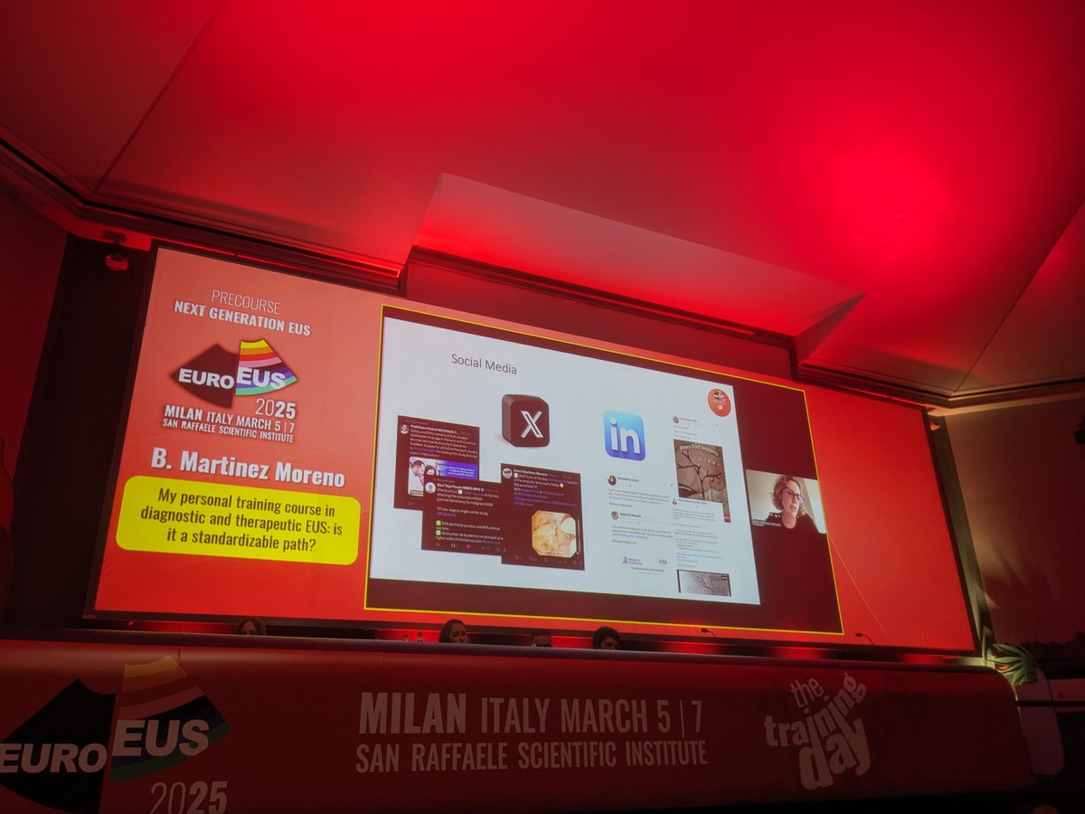 Livia Archibugi (@archibugilivia) on Twitter photo Amazing lecture during NextGenEUS2025 from <a href="/Belenmm271/">Belen Martinez Moreno</a> on its Training course in Diagnostic and Therapeutic EUS - a mix of luck (only women mention luck though...) and hard work! 🚀 #WomeninEndoscopy #EUS #ERCP #EUROEUS2025 Amazing lecture during NextGenEUS2025 from <a href="/Belenmm271/">Belen Martinez Moreno</a> on its Training course in Diagnostic and Therapeutic EUS - a mix of luck (only women mention luck though...) and hard work! 🚀 #WomeninEndoscopy #EUS #ERCP #EUROEUS2025