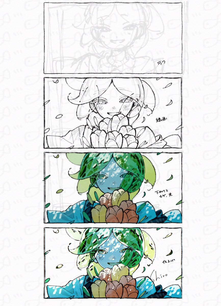 kuro_guu's tweet image. ちなみに2時間の過程