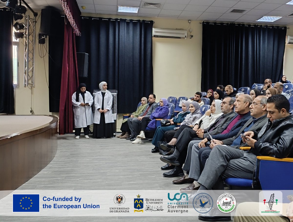 NeuroDevProject's tweet photo. يوم عمل بمناسبة اليوم العالمي للإعاقة: تسليط الضوء على مشروع NeuroDev
 مثل الجامعات الفلسطينية في هذا اللقاء د. معنز التميمي ود. كامل كتلو عمايري 
#NeuroDev, #Neuro_Development_Project https://t.co/M0LCvN1M8c