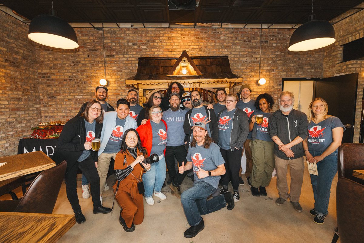 Meat cart group photo = Pulaski Day tradition